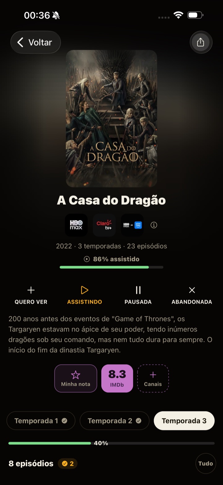 Página de título do TimeShow